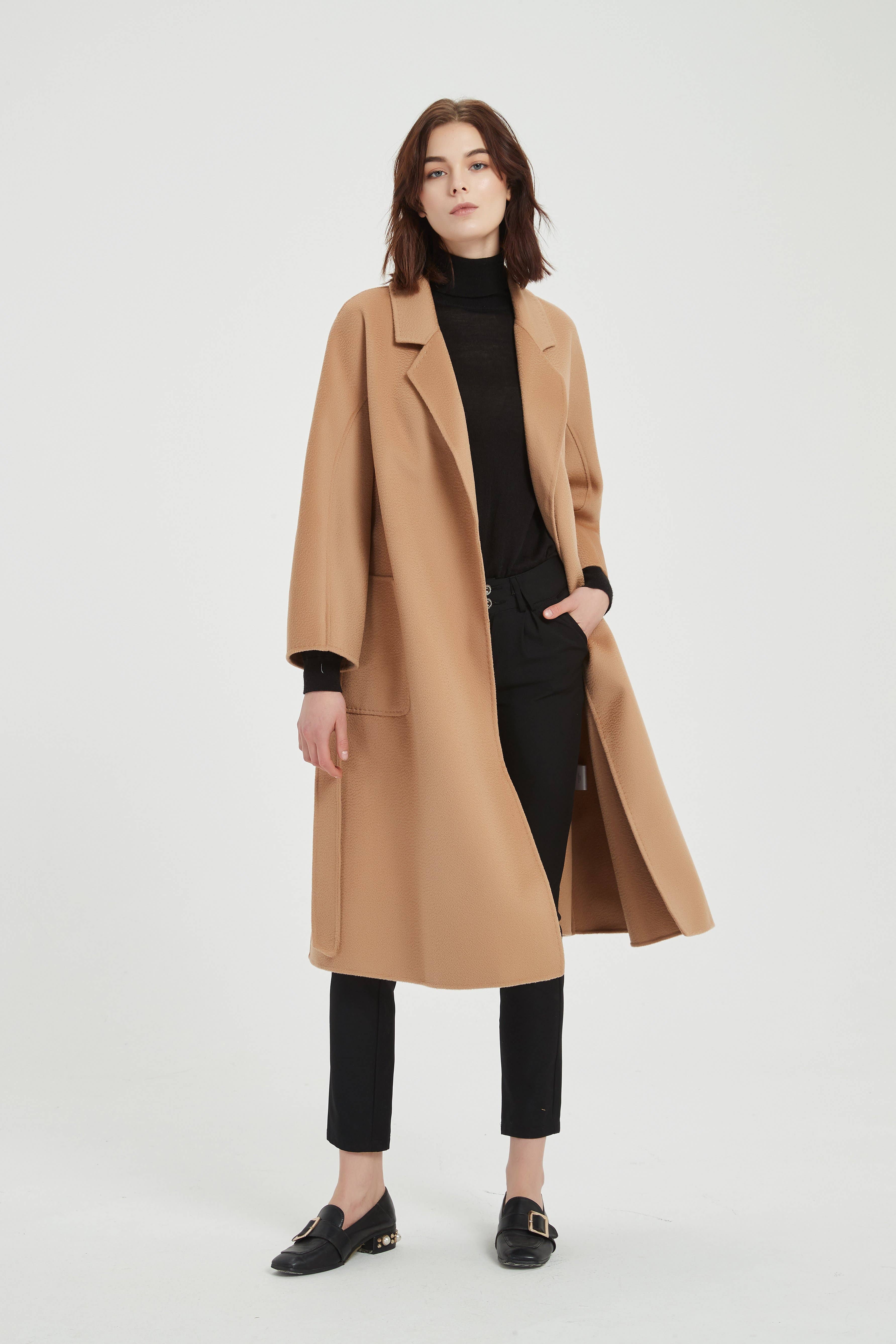 Camel The Classic Wrap Coat for wholesale on Faire4