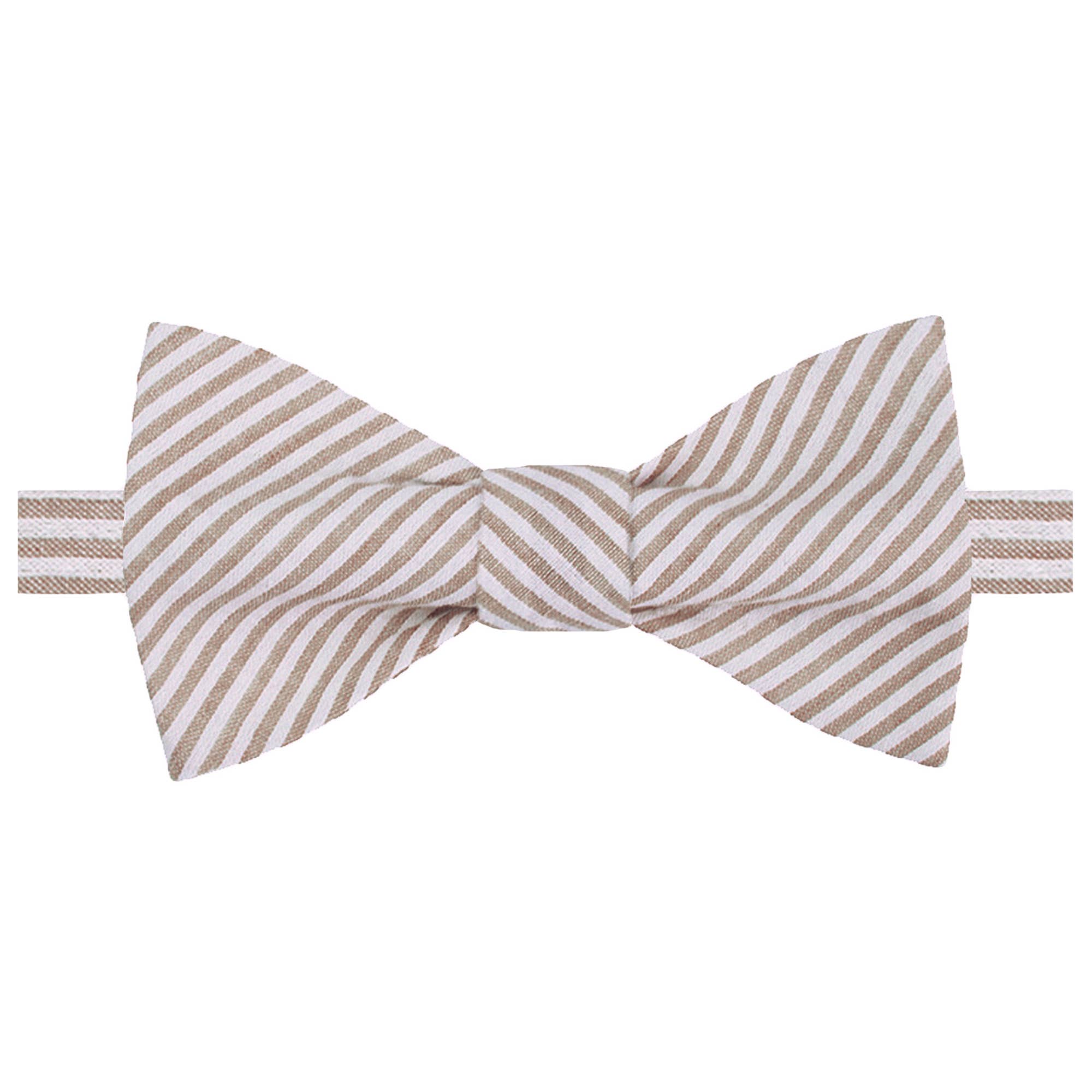 Jacob Alexander - Wholesale Bow Tie - Men's - Men's Seersucker Striped Bow Tie25
