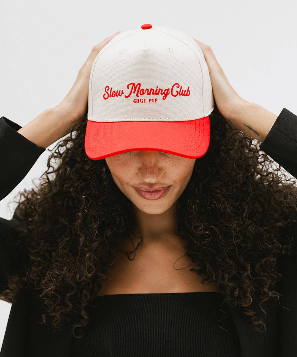 Gigi Pip - Wholesale Trucker Hat - Women's - Slow Morning Club Canvas Trucker21