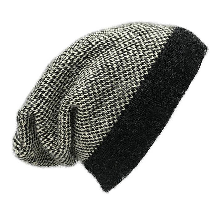 SLATE + SALT – Großhandel Beanie – Damen – Midnight Inwoven Alpaka Mütze
