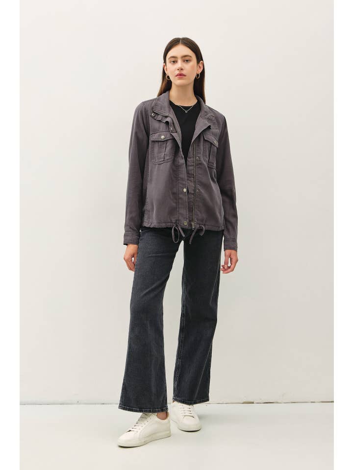 Be Cool - Wholesale Jacket - Women's - CLASSIC UTILITY ZIPPER SAFARI JACKET10