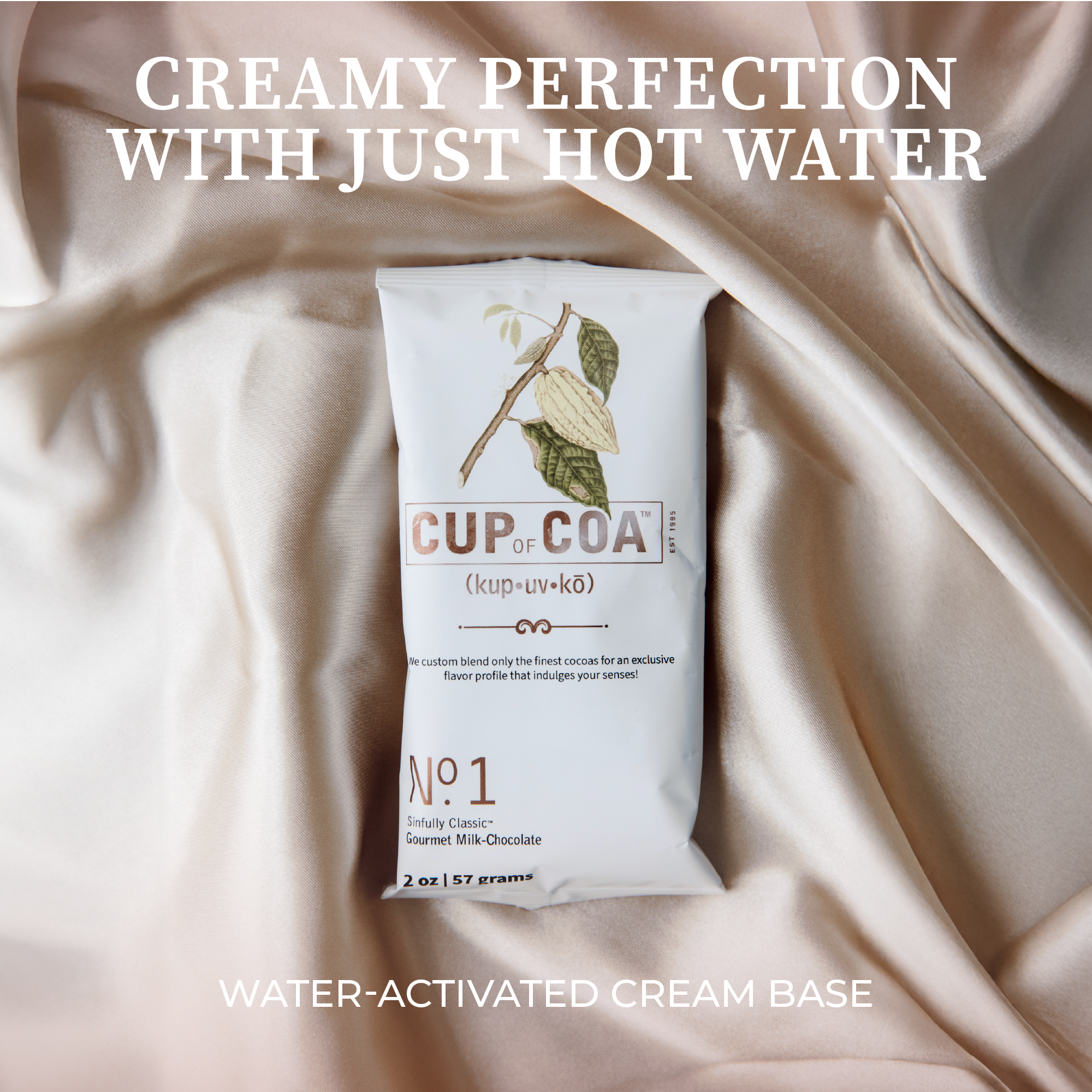 Cup of Coa Inc. – Großhandel Kakao/Heiße Schokolade – Karton mit 48 Einzelportionen | Nr. 1 Sündhaft Klassisch1