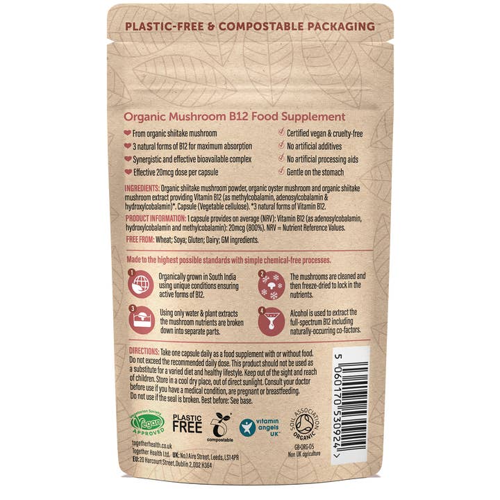 Together Health - Wholesale Voedingssupplement/vitamine - Vitamine B12 — biologisch — 30 capsules1