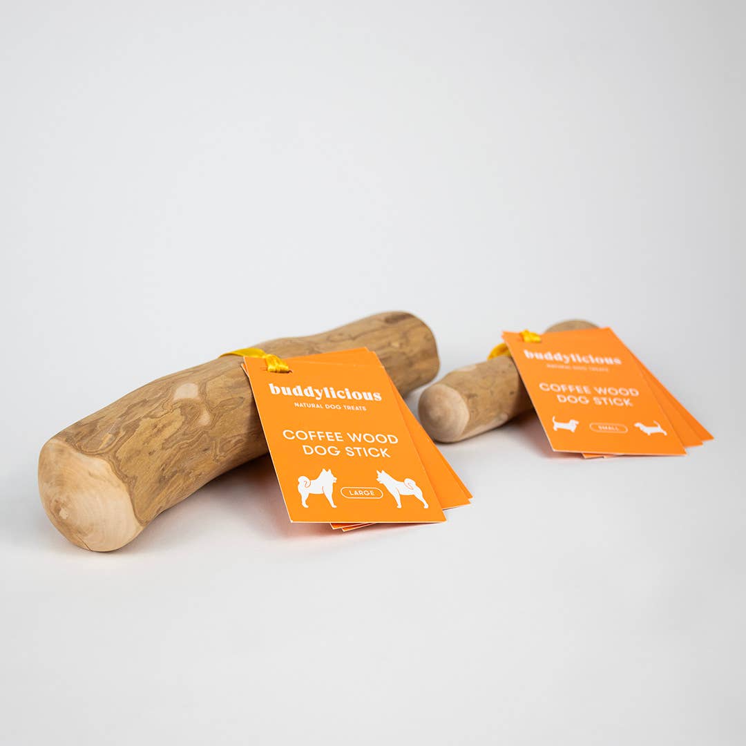 Buddylicious – wholesale Pet chew toy – Dog – Buddylicious 100% Natural Coffee Wood Dog Chew Sticks1