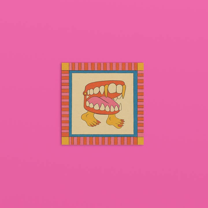 Demon Teeth Art Print for wholesale by Soft Rat Studio