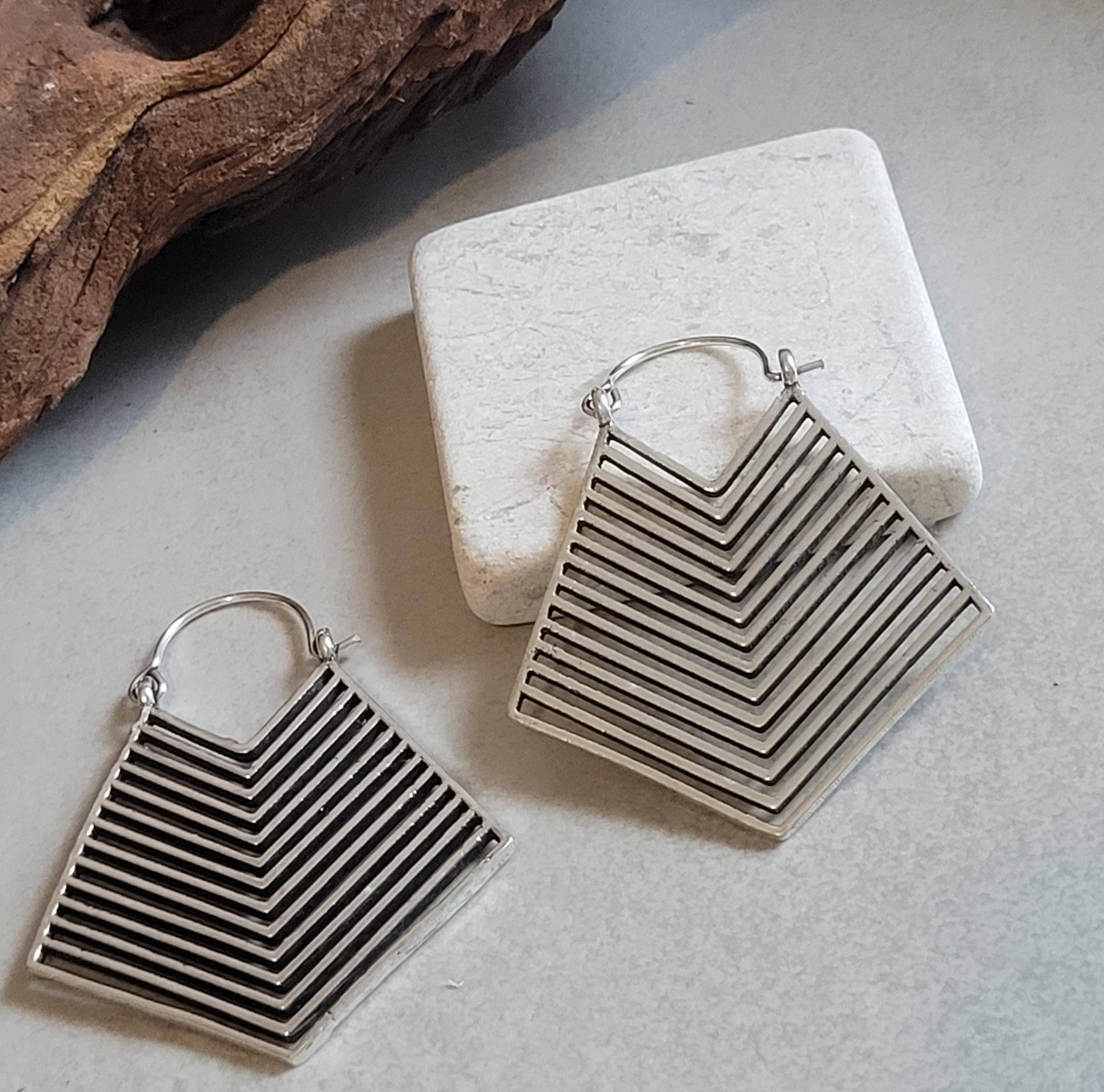 Laboheme – wholesale Dangle earrings – Silver detailed earrings / Art deco style / Aztex jewellery / Gift / Silver earrings / Tribal style / Bohemian jewellery2