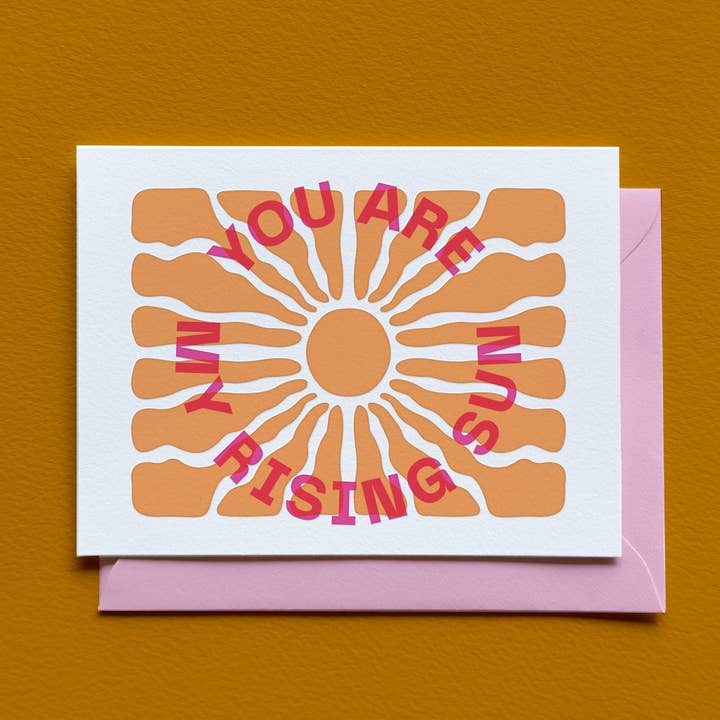 Carte Soleil Levant pour la vente par Laughing Owl Press Co.