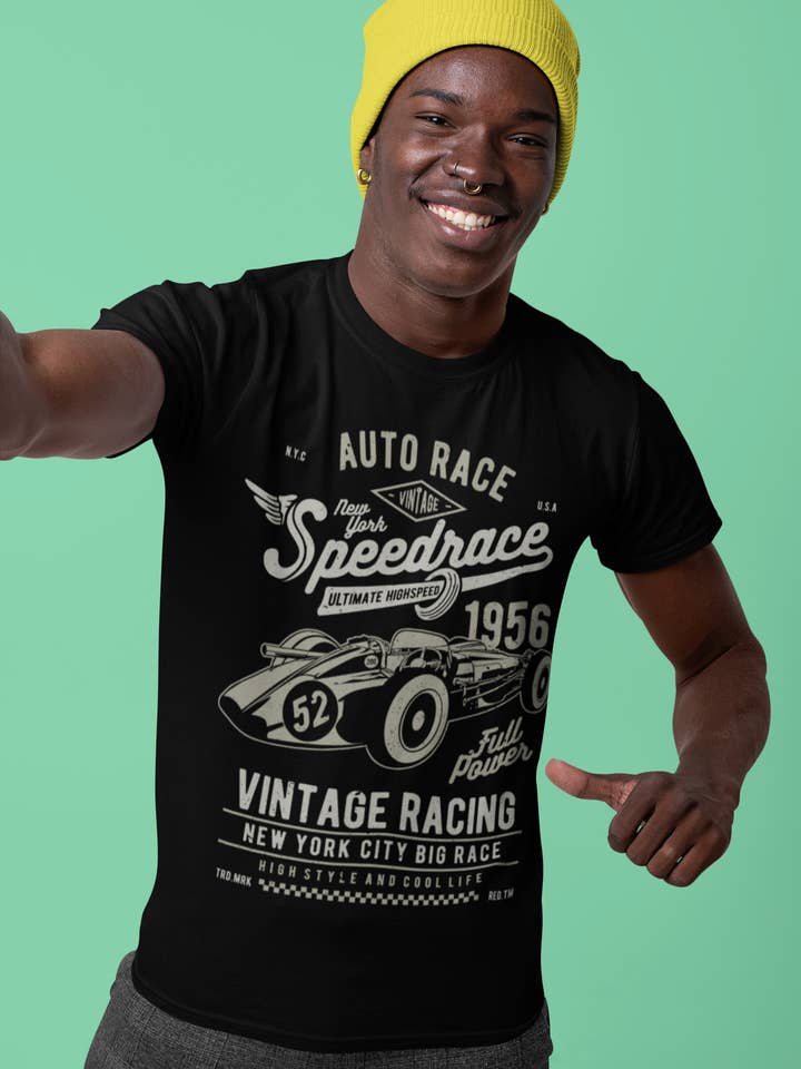 ULTRABASIC t-shirt för män med bilracingmotiv – vintage racing Formula för wholesale av ULTRABASIC