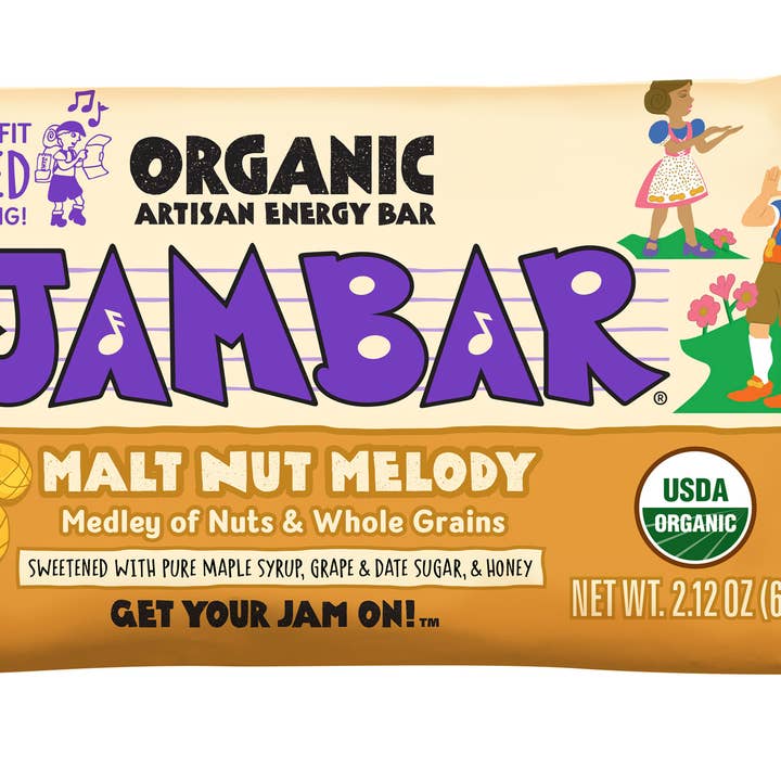 JAMBAR - Wholesale Snack Bar - JAMBAR Organic Energy Bar Malt Nut Melody1