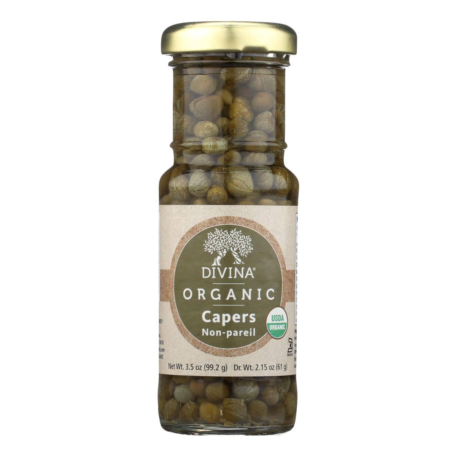 Ware Spark - Wholesale Pickled Vegetables - Divina Organic Capers - Case Of 12 - 3.5 Oz0