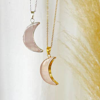 Lucent Studios Ltd - Wholesale Pendant/Charm Necklace - Crescent Moon Gold or Silver Plated Necklace2