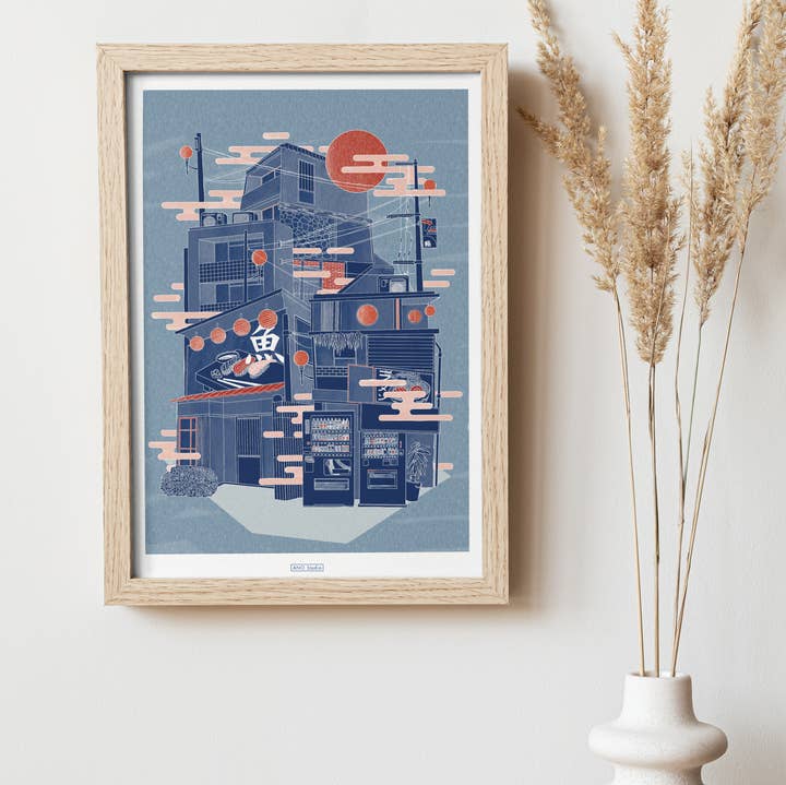 ANO Studio - Wholesale Art Print - A3 Machizukuri Art Print