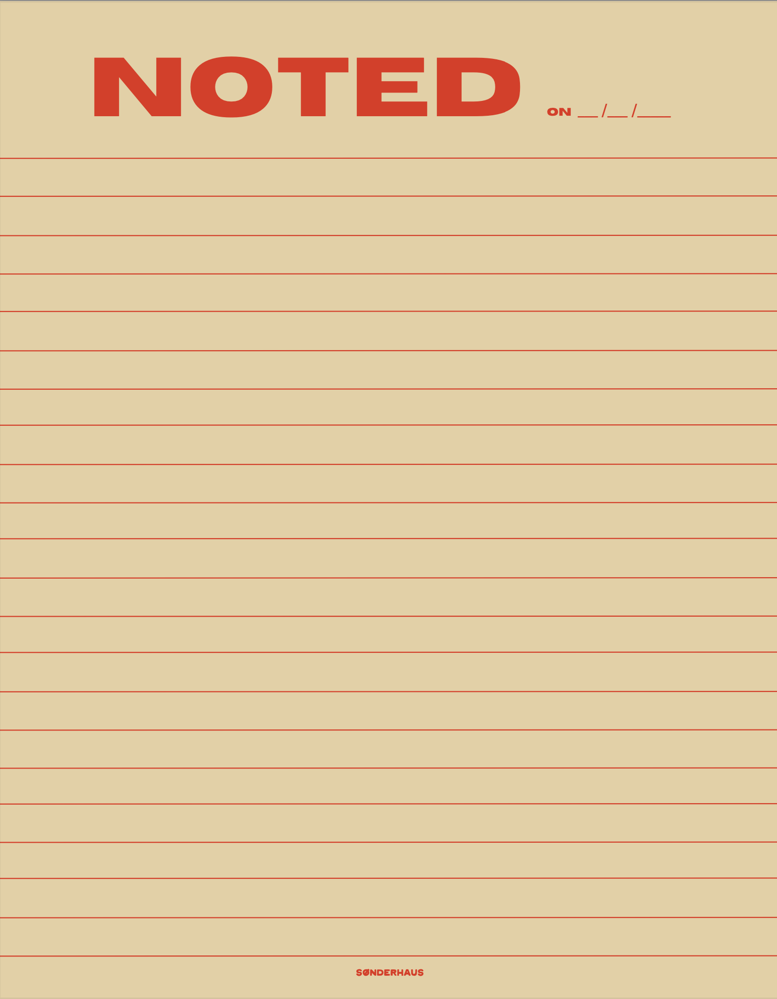 Sonderhaus - Wholesale Notepad - The Noteworthy Pad10