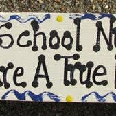 Teacher Gift Wood B5040 Block School Nurses zijn een ware zegen voor wholesale door Nannie and B's Crafts