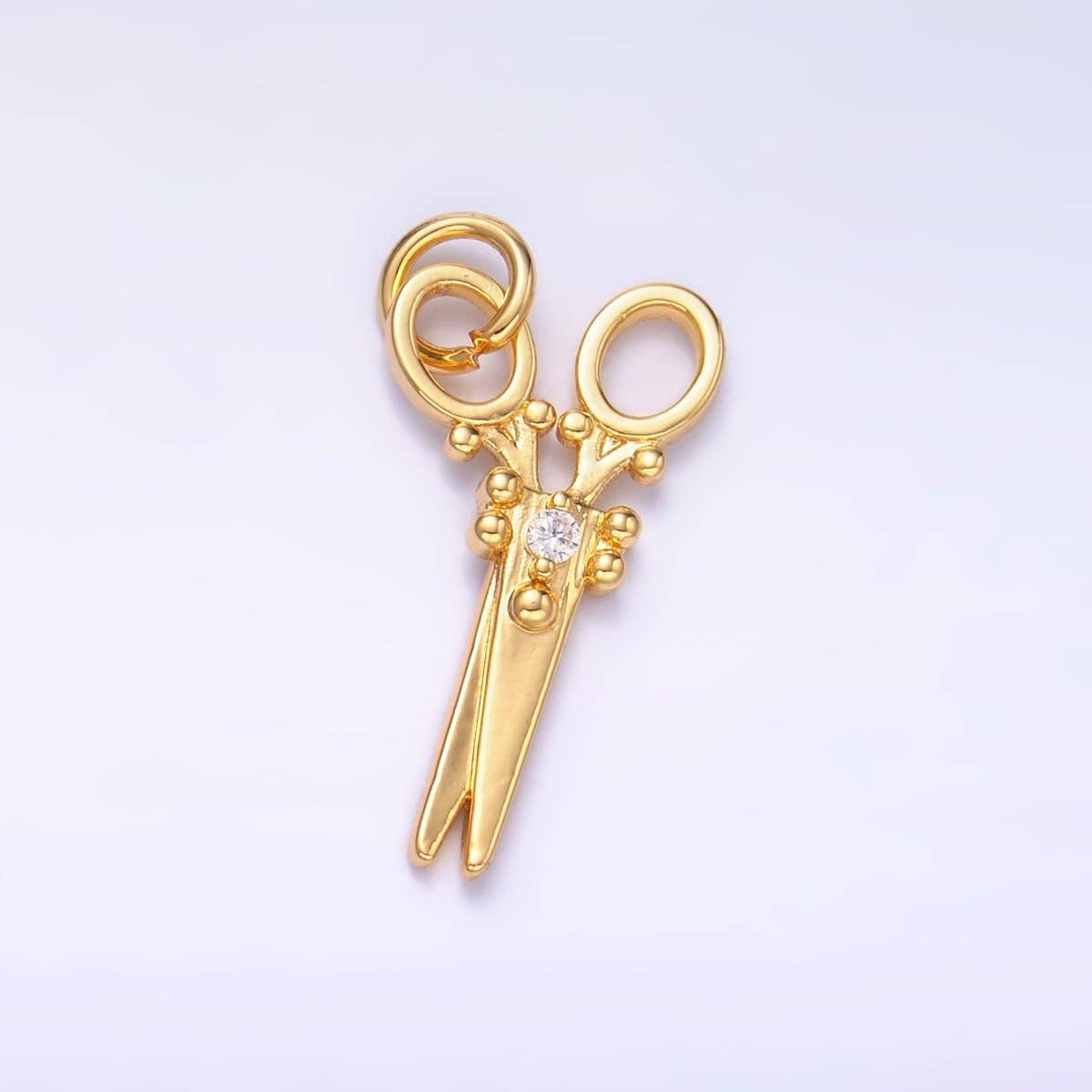 Aim Eternal – Engroshandel Vedhæng/charm – Mini 24K Guld Fyldt Mikrobelagt Saks Charm M-318