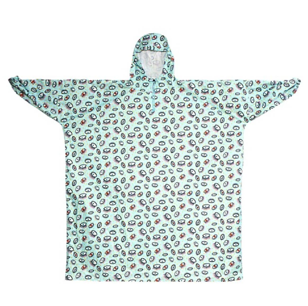 RACHA - Wholesale Raincoat - Kids - Eye pattern rain poncho0