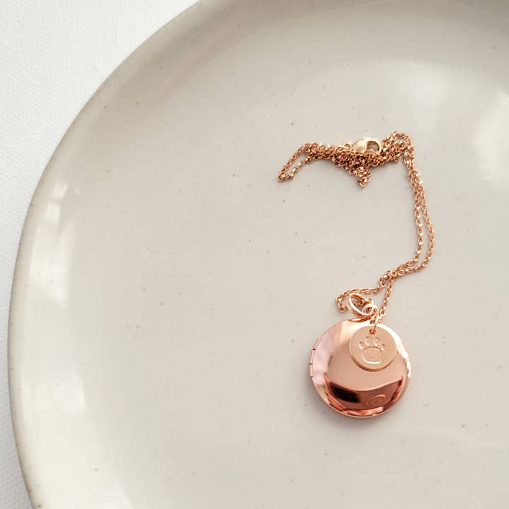 Medaillon für Haustiere in Roségold, Gold und Sterlingsilber für den Großhandel von GiGisPetals