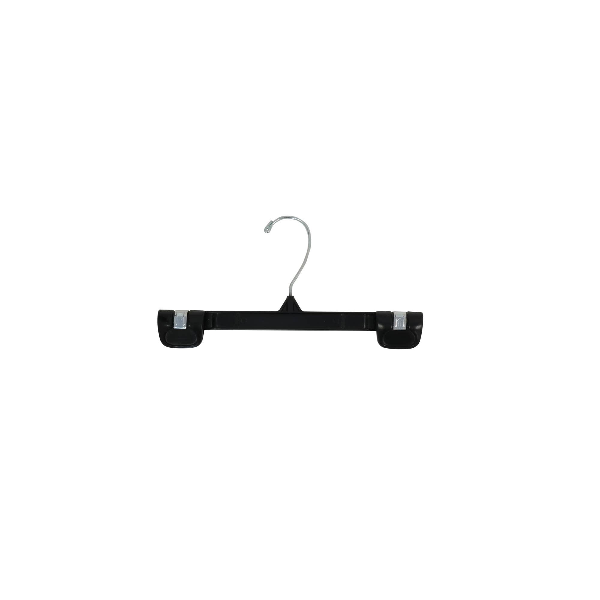 Suburban Sales - Wholesale Clothes Hangers - Push Clip Bottom Hanger - Plastic and Metal Hook (100 count)4