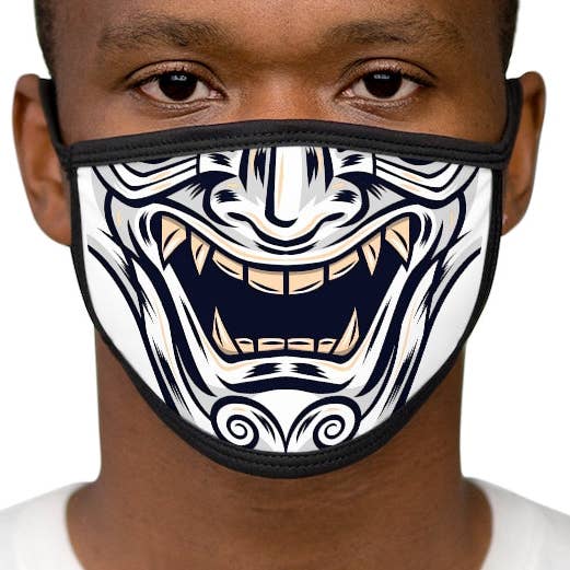 White Shinobi Face Mask für den Großhandel von Lykanian