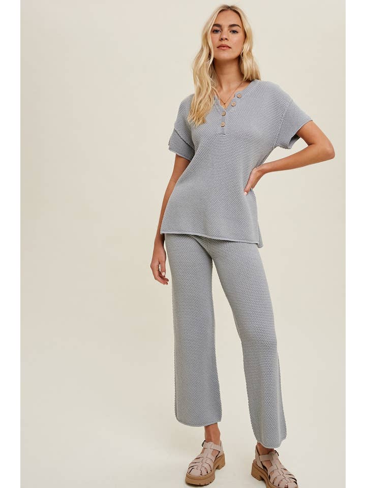 Wishlist Apparel - Wholesale Pants - Women's - TEXTURED SWEATER PANTS / WL22-7514B3