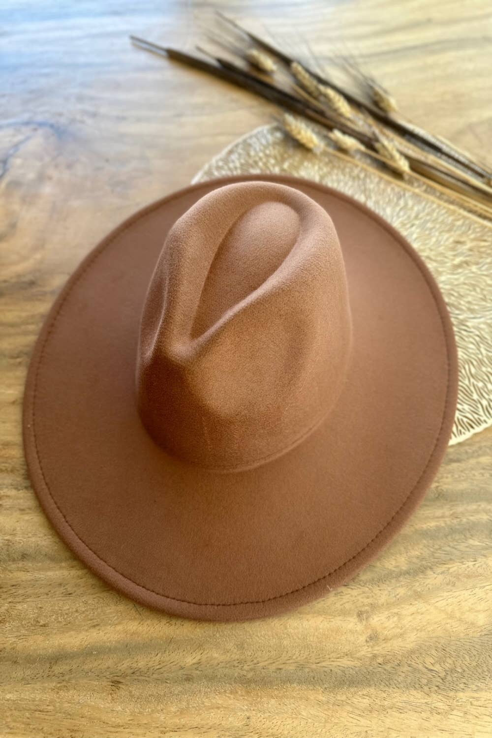 One and Only Accessories - Wholesale Fedora - Women's - Best seller Fashion Classic Wide Brim Felt Hat New Color29