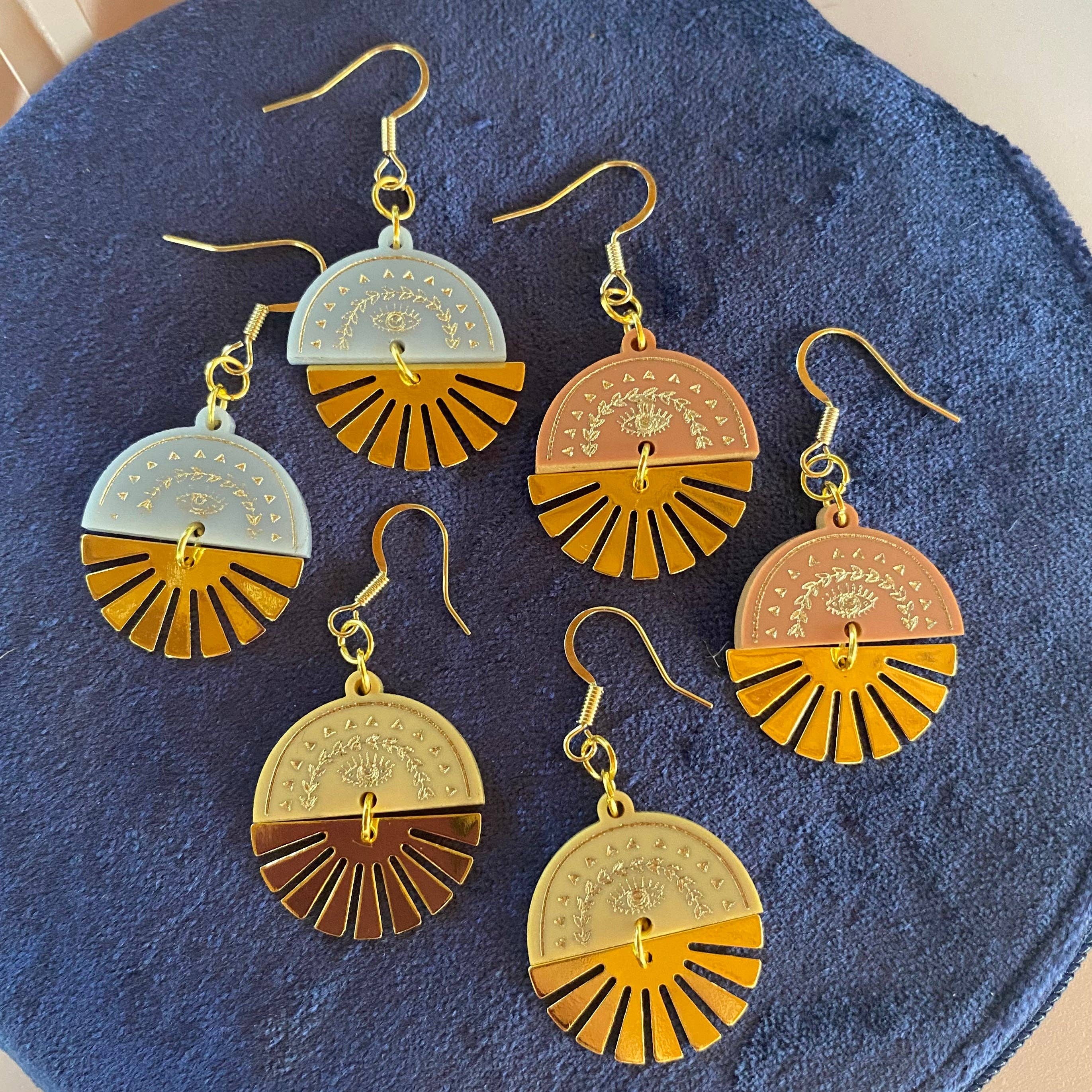 Moody Girl Accessories - Wholesale Dangle Earrings - Solis Iris Dangle Earrings 2