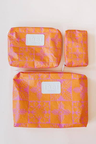 Wings Hawaii - Wholesale Pouch - Women's - Adventure Pouch - Pink + Orange Ulu1