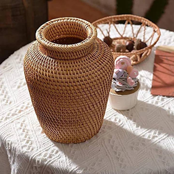 Kiyo Home - Wholesale Vase - Rattan Woven Vase2