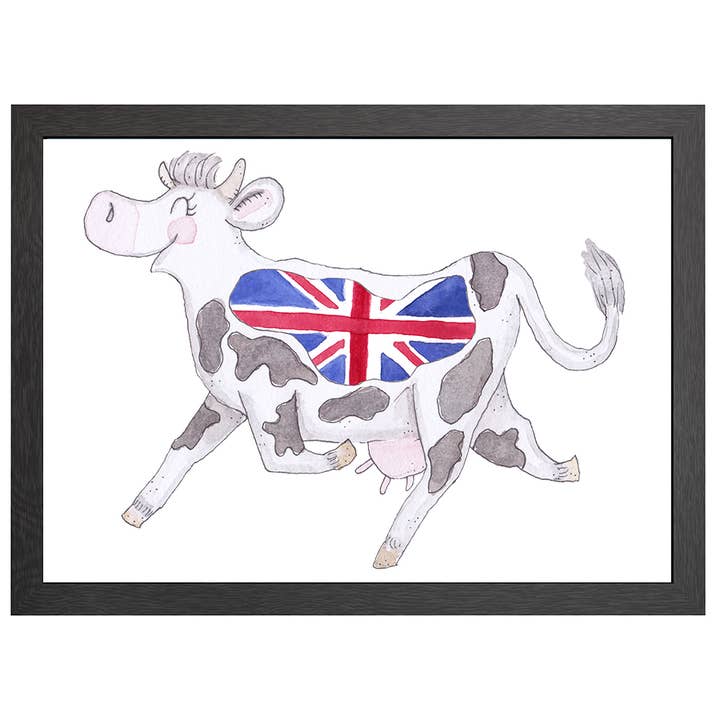 A2 Poster Cow UK in Frame for wholesale by JOYIN