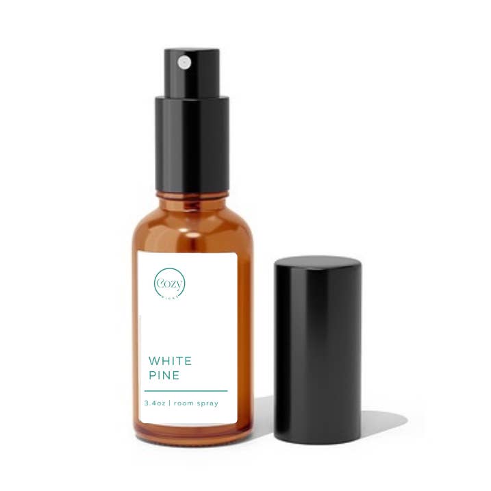 White Pine room spray for wholesale by Cozy Wicks Candle Company
