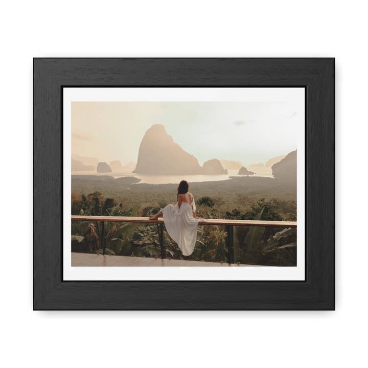The View - Serene Landscape Framed Poster - Tranquil Nature Wall Art for Home Décor for wholesale by Donkey Laserbeam