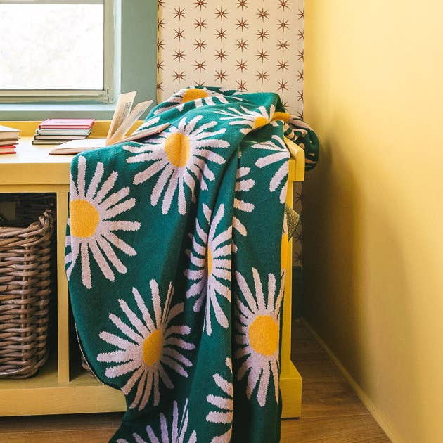 The House That Lars Built - Wholesale Throw Blanket - Bright Blooms Blanket3