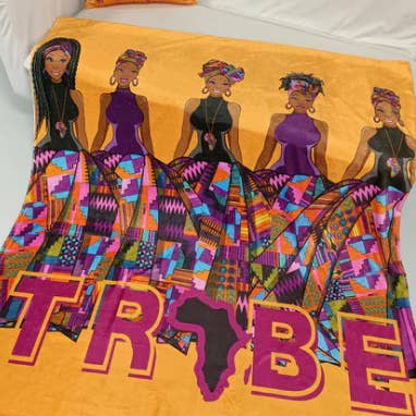 TRIBE Soft Plush Throw Blanket for wholesale by Designs By Dij