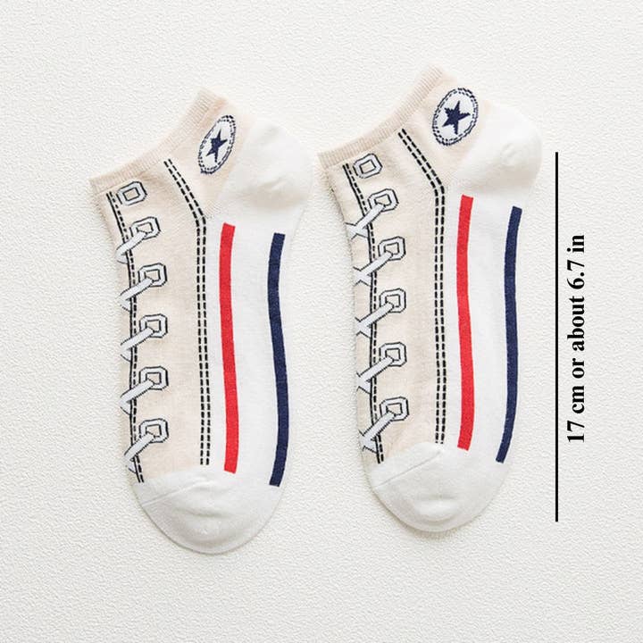 Ashlen - Wholesale Socks - Women's - SHOE ILLUSION SOCKS (SET OF 5 PAIRS)7