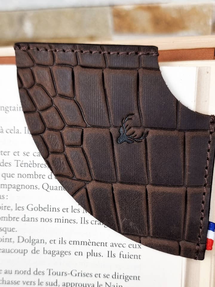 Segnalibro originale in pelle di vitello per la vendita all'ingrosso da parte di Reeft Leather Goods