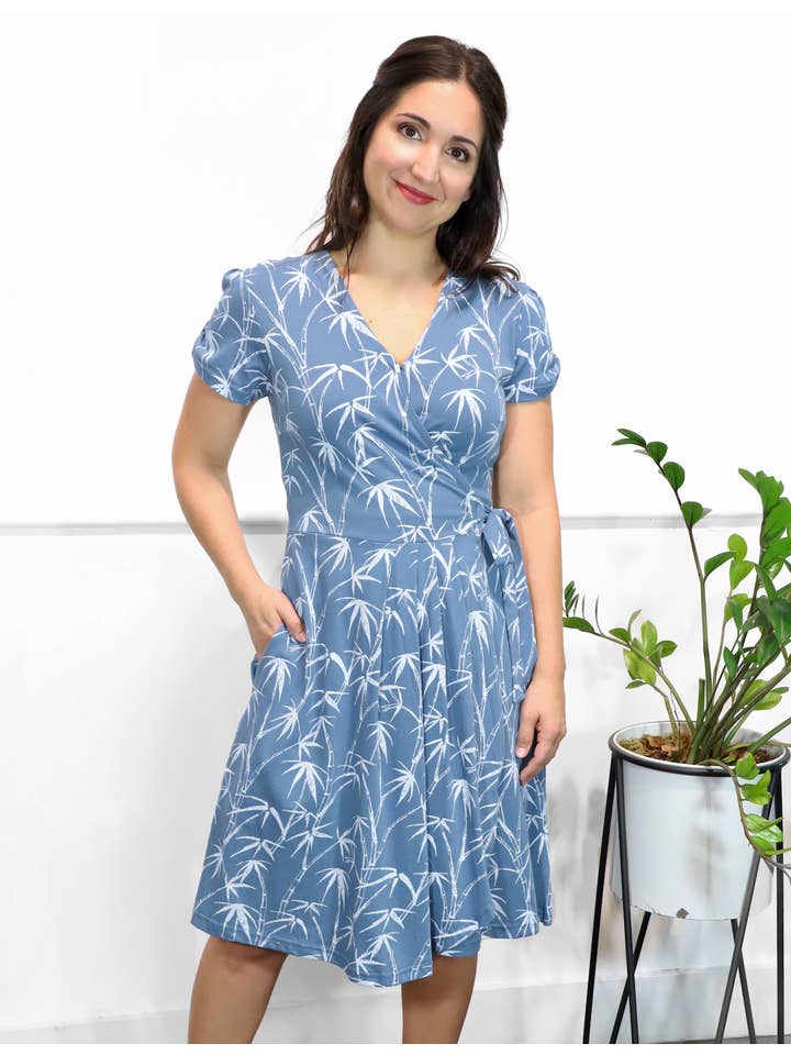 Passion Lilie - Wholesale Dress - Women's - Coastal Organic Wrap Dress1