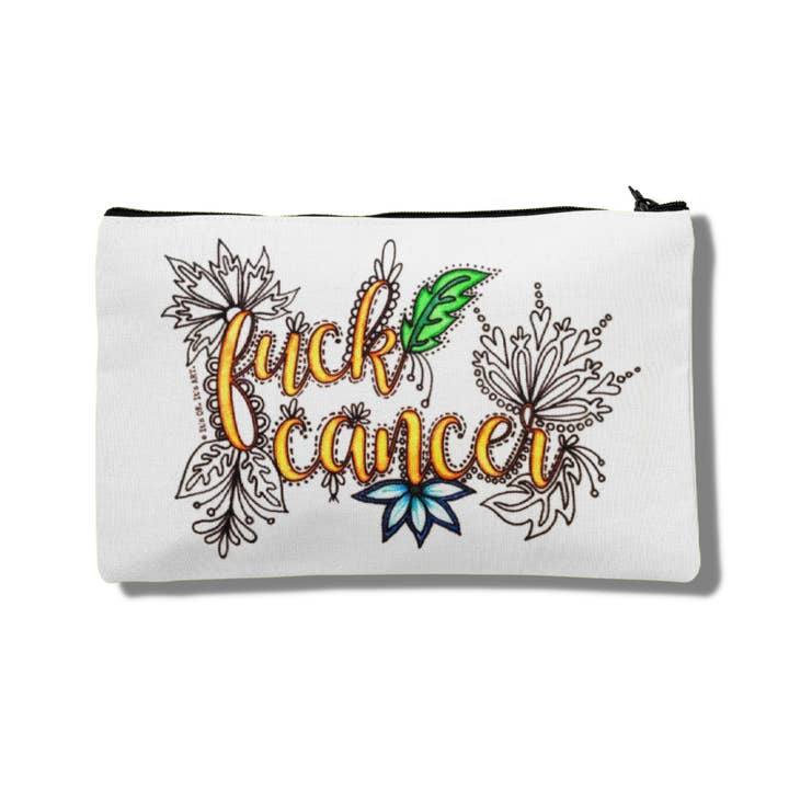 It's OK. It's ART. - Wholesale Pouch - Women's - Fuck Cancer Travel Zip Pouch4