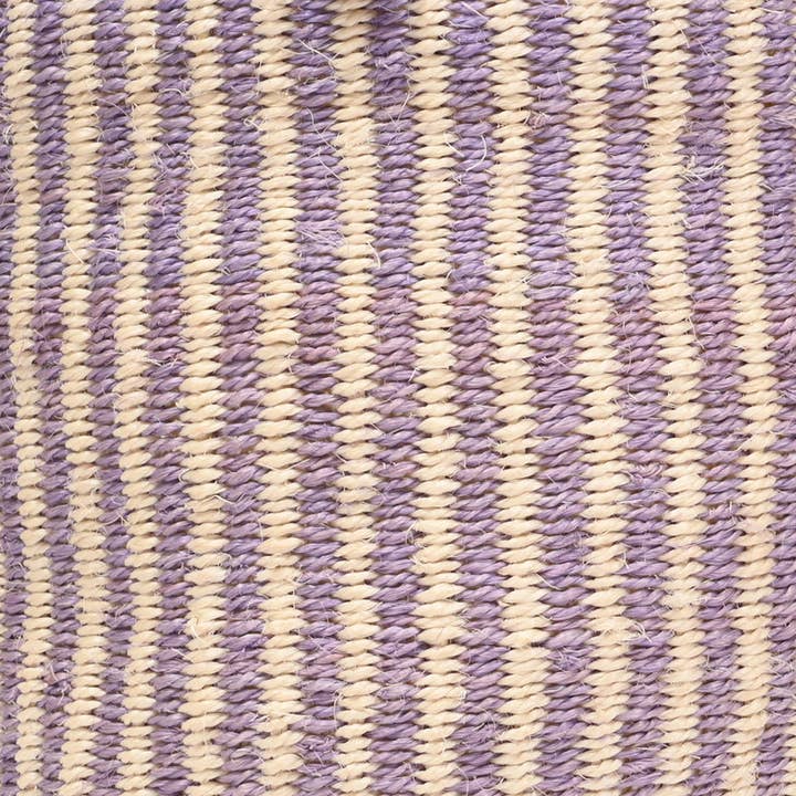 Viola UMEME: Cestino portaoggetti in tessuto gessato color lavanda in vendita all'ingrosso su Faire