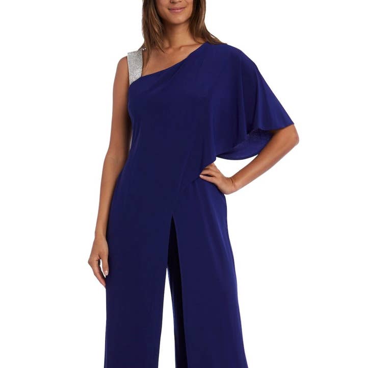 New Yorker's Apparel - Wholesale Jumpsuit - Women's - RM Richards Studded One Shoulder Overlay Jumpsuit0