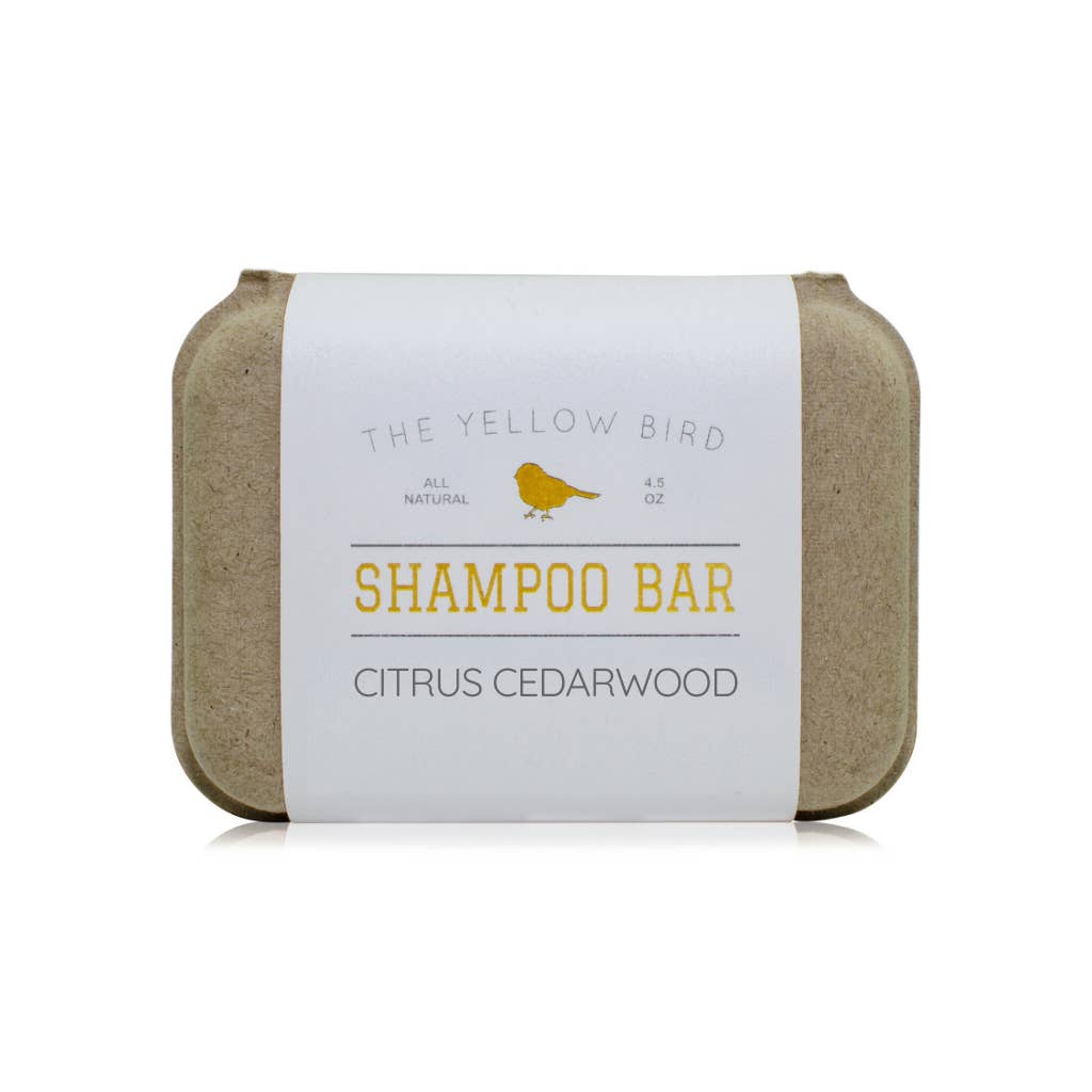 The Yellow Bird – wholesale Schampopuck/Schampo i fast form – Citrus Cedarwood Schampo Bar