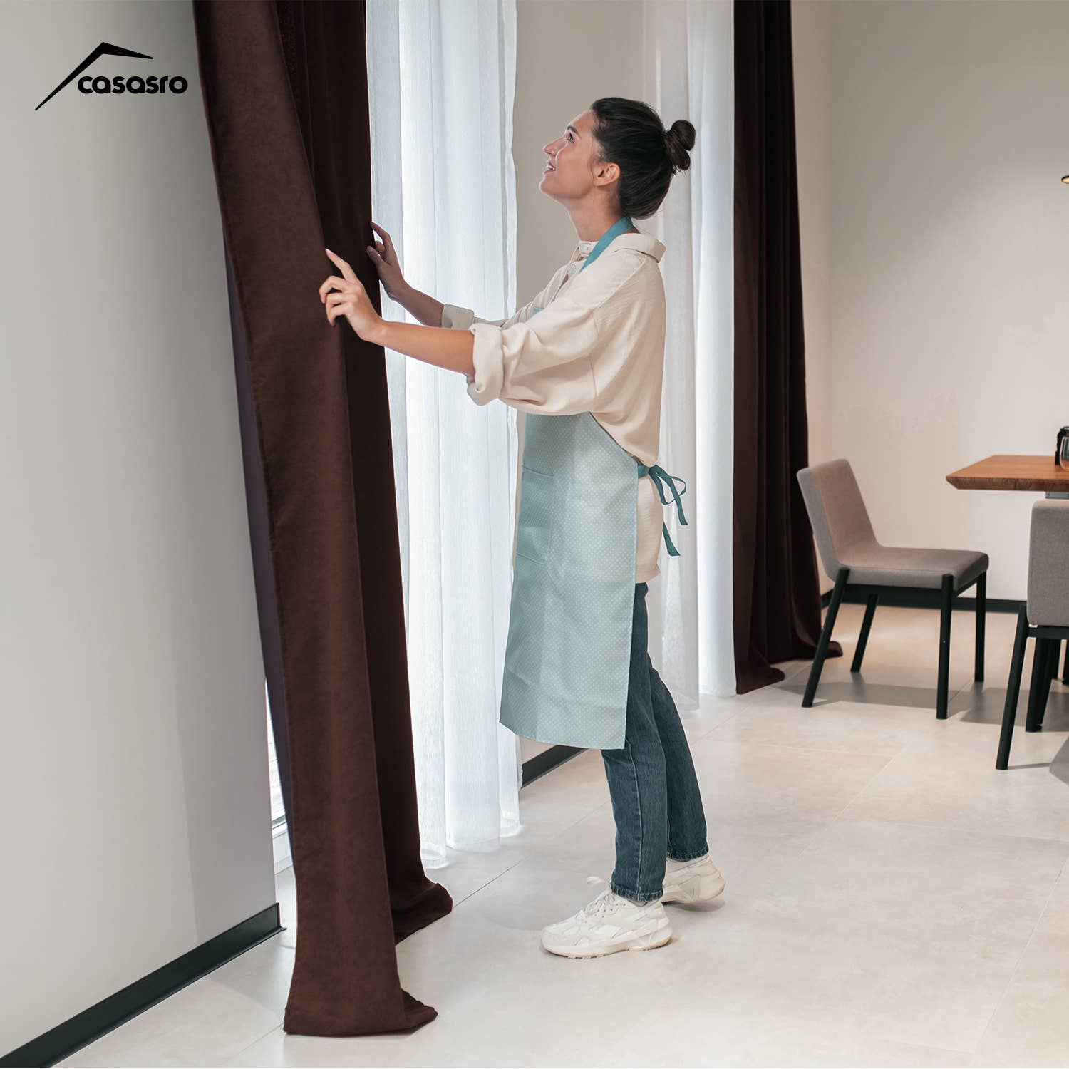 CASASRO – wholesale Curtain – CASASRO® Blackout Velvet Curtains | 7 Colour Options | 2 Panels 54” W x 95” D | Luxury Velvet Drapes | Height  Adjustable with Header Tape and Rod/Clip Attachable Top Pencil Pleat | 26