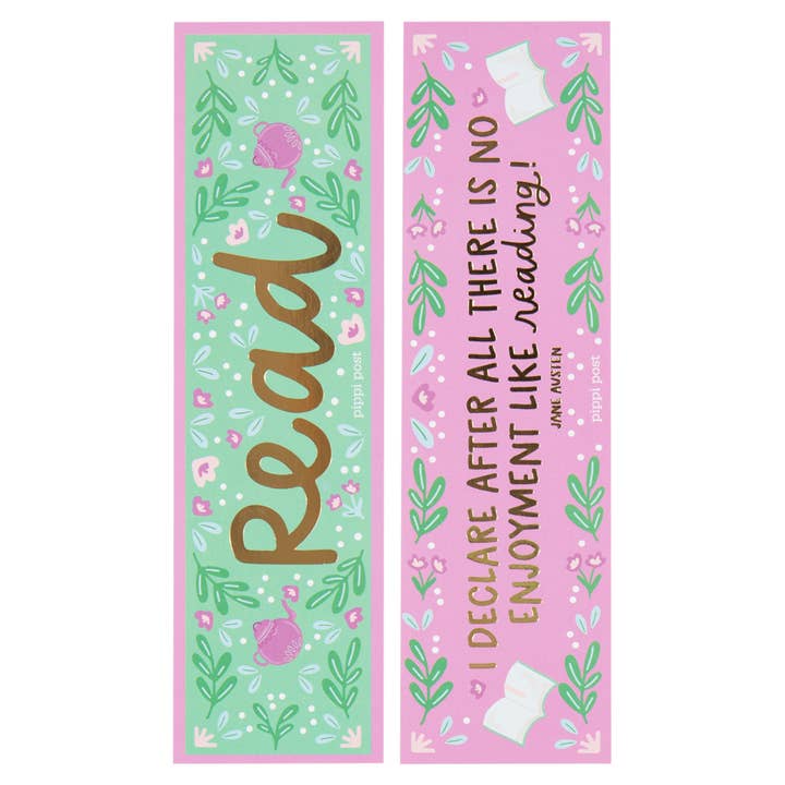 Read Pride and Prejudice Gold Foil Bookmark Set for wholesale by Pippi Post