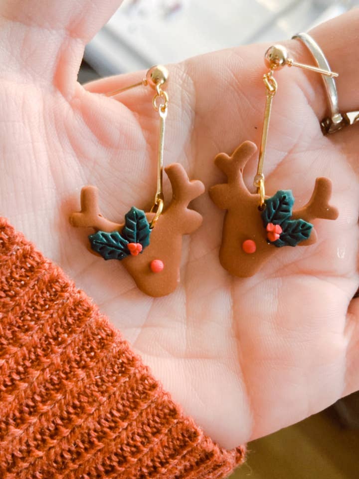 Rudolph den röda näsan renar Dingla Örhängen för wholesale av Everything Ky and I