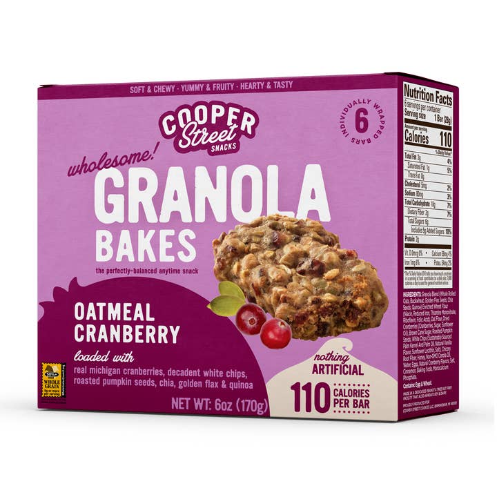 Cooper Street - Vente Granolas - Granola cuit à l'avoine Canneberge