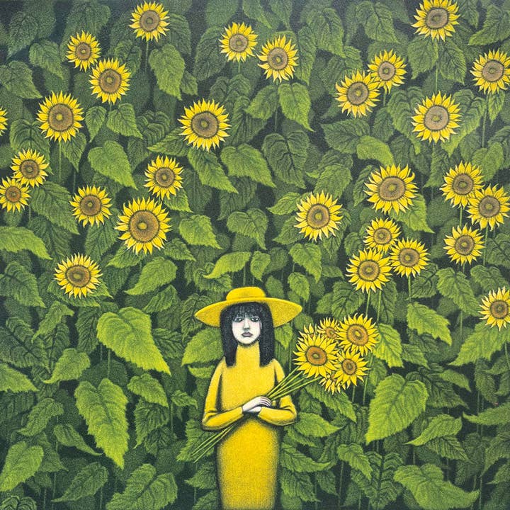 Dry Red Press - Wholesale Everyday Greeting Card - MB036 Yayoi Kusama's Garden