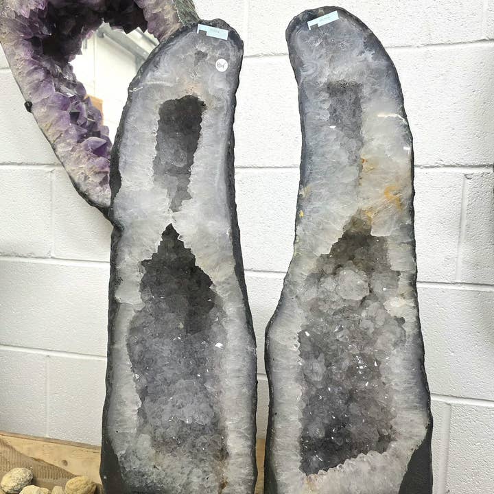XL Quartz Crystal Church Pair 7515kg for wholesale by Distinction Crystals