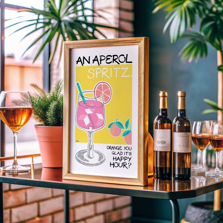Don Design - Wholesale Art Print - Aperol Spritz Cocktail Bar/Kitchen Art Print2