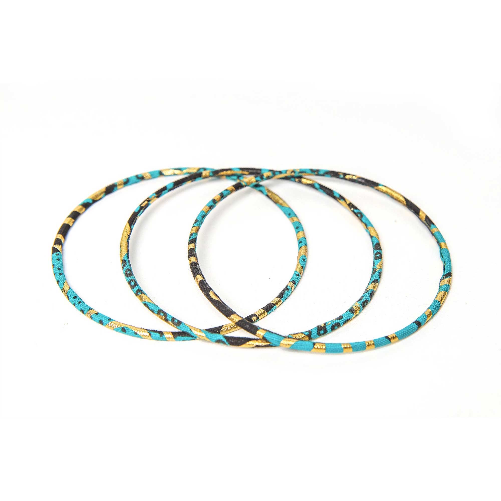 Melokane - Venta al por mayor Brazalete - Pulseras delgadas en turquesa y cera dorada - Tallas S o M1