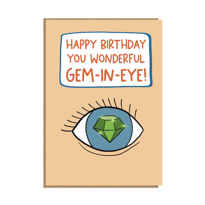 Gemini Birthday Card - Funny Star Sign Card - 4x6 for wholesale by Pickled Prints