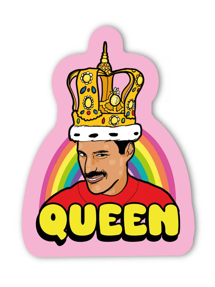 Freddie Queen Regenbogen LGBTQ Aufkleber für den Großhandel von Studio Soph (We Pay Your Import Fees - We Ship DDP)